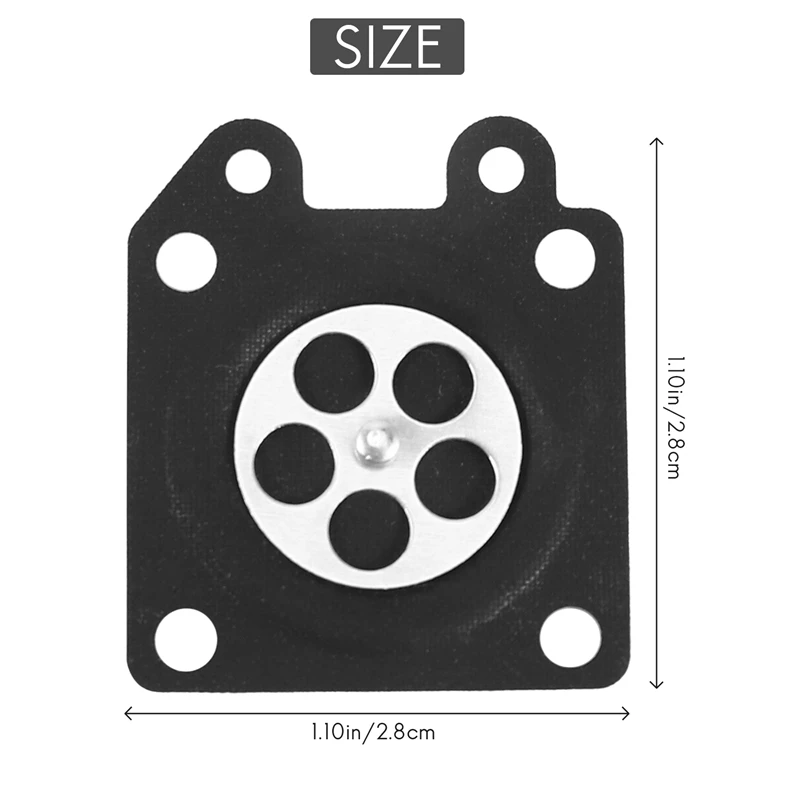 30Pcs Carburetor Parts Chainsaw Carburetor Membrane Pads For Zama Chainsaw Carburetor 2500/3800/4500/5200/5800 Accessories