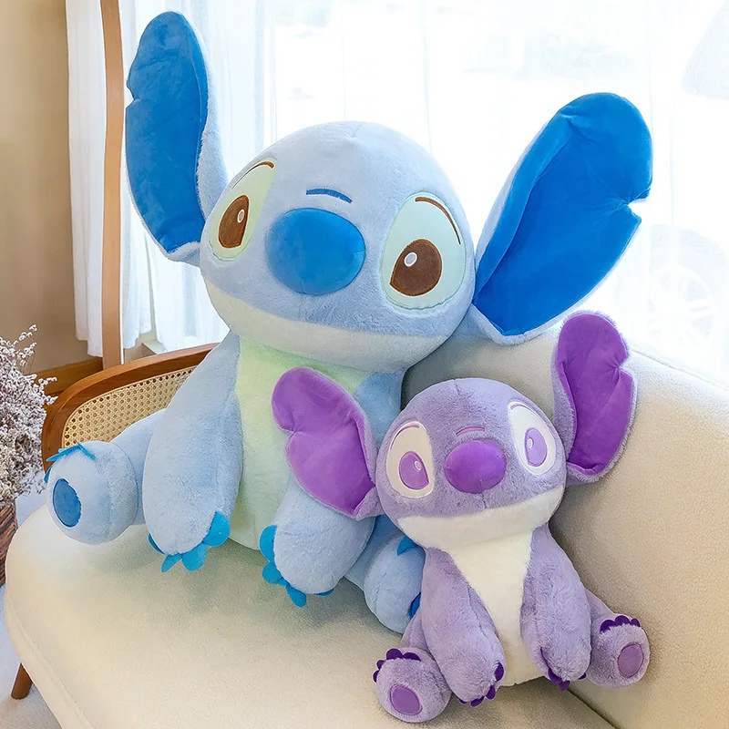 

Disney Plush Anime Cartoon Kawaii Purple Blue Stuffed Doll Girl Big Toy Birthday Gift Girlfriend Valentine's Day Gift