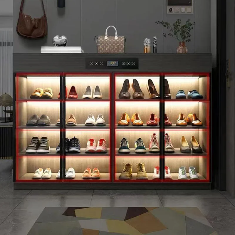 # Luxury Mirror Shoe Cabinet Cupboard Storage Organizer Slippers Vertical Shoe Shelf Shelves Designer Muebles Salon Furniture
