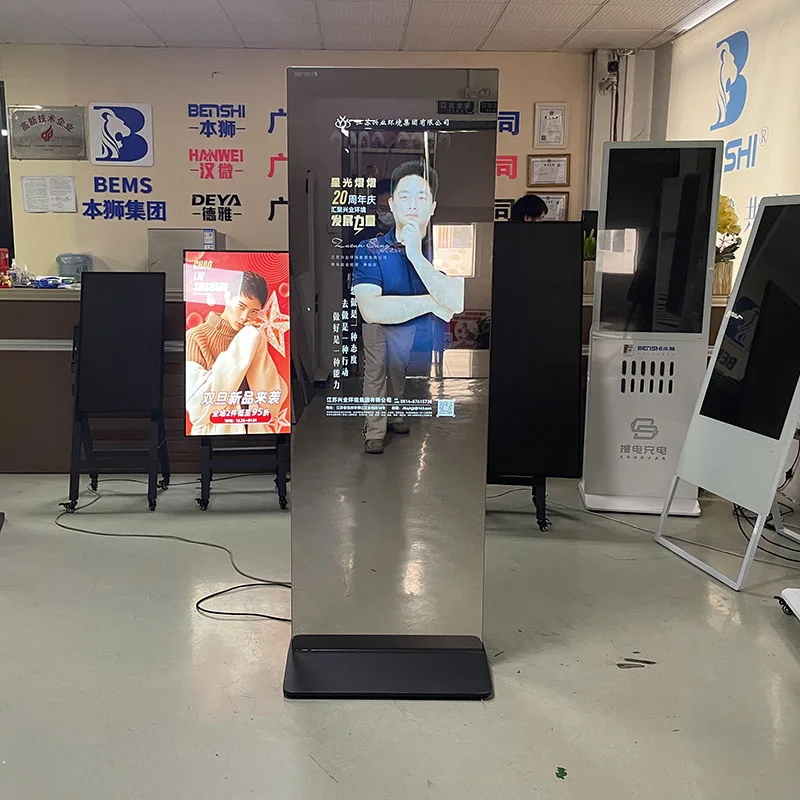 43 inch mirror digital sign interactive LCD display Android