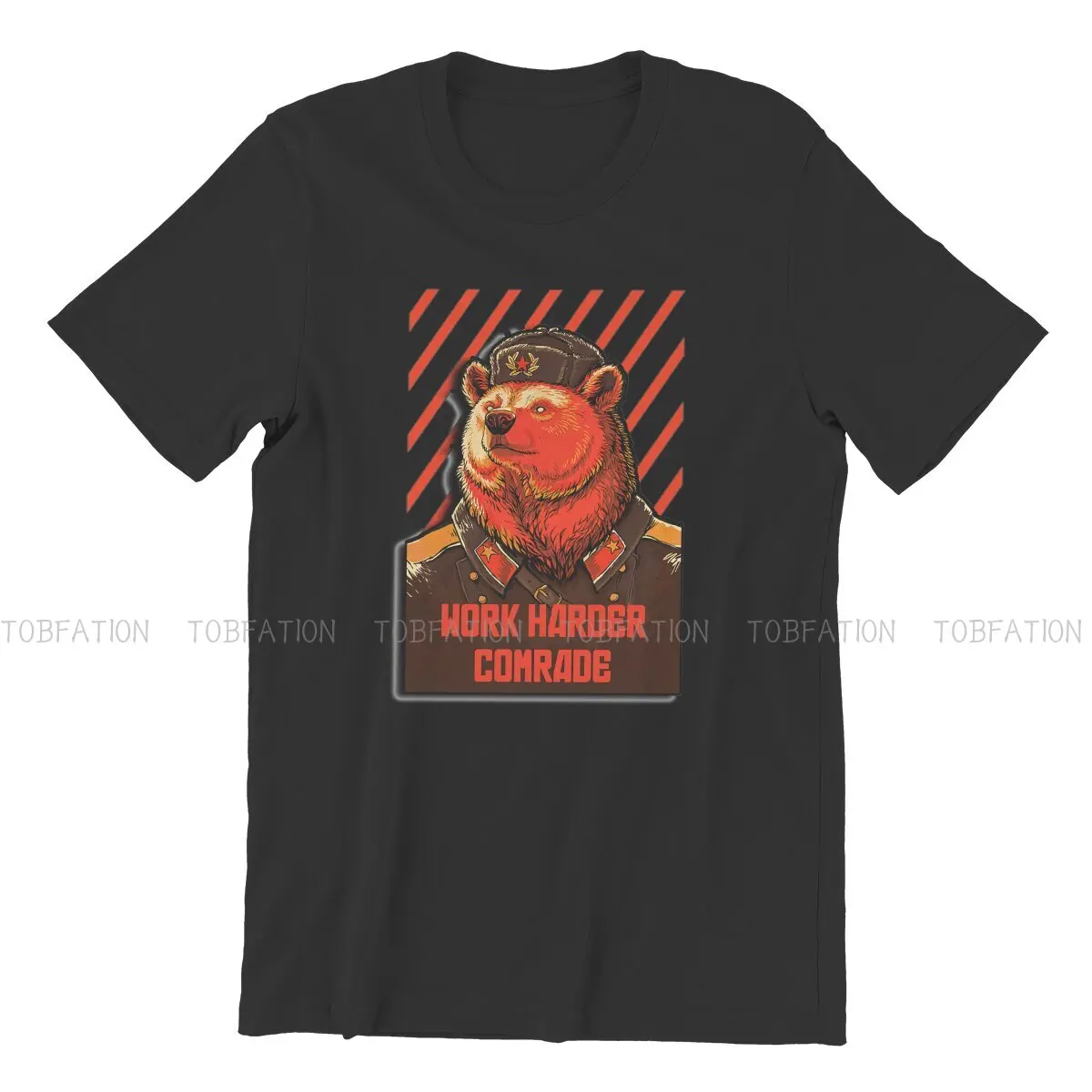 Vote Soviet Bear Meme  Unique TShirt Russian USSR CCCP Top Quality Creative Graphic  T Shirt Short Sleeve Hot Sale