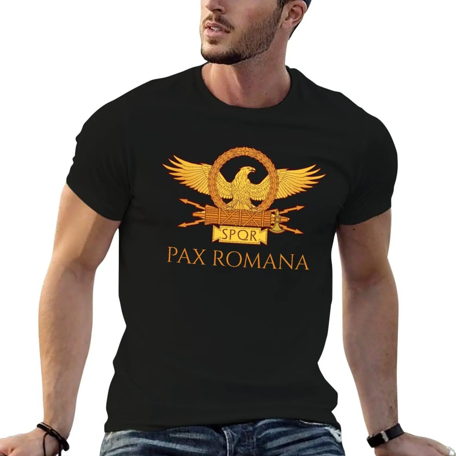 

Pax Romana - SPQR - Ancient Roman History - Classical Latin T-Shirt anime t shirts oversize cotton t shirts man 100% T-Shirt