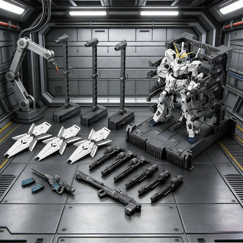 

RX-0 Unicorn Full Armor Model Kit, with Display Base & Weapon Set, Articulated Action Figure Collectible Toy Gift