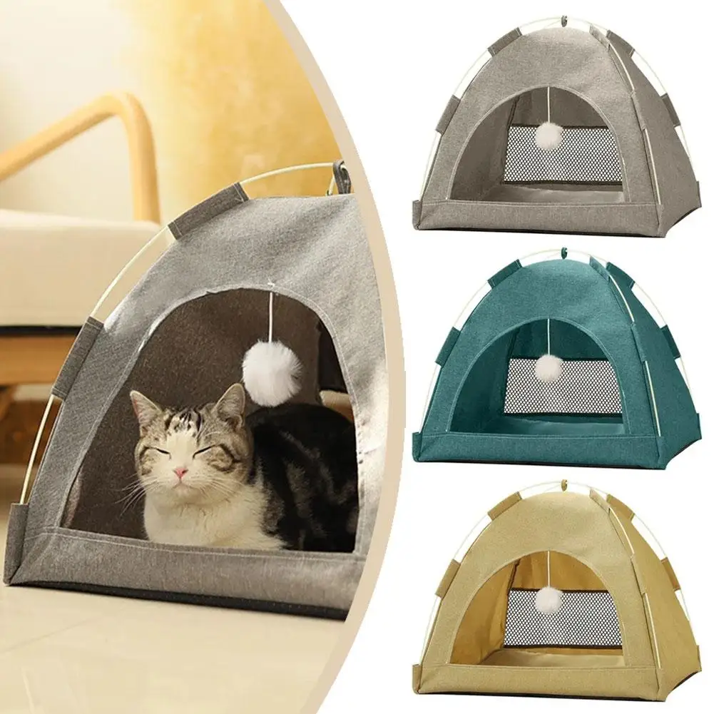 The Cat Nest Tent Is Removable, Clean, Foldable, Portable And Easy To Store, Suitable For All Seasons And For Travel And Ou S1U3