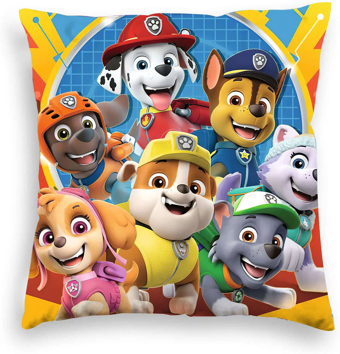 Paw Patrol Pillow Case Cartoon Cute Dog ChaseMarshall Printed Home Sofa Cushion Cover Children's Anime Peripheral Birthday Gift