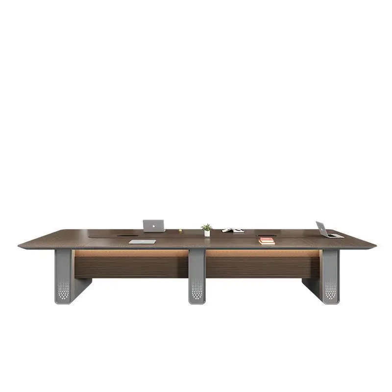 

Light luxury long table meeting long table baking paint atmosphere meeting table meeting desk furniture
