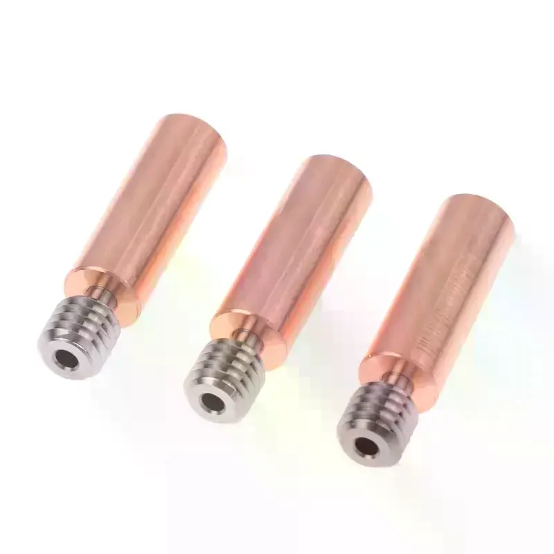 1/3Pcs Titanium Alloy Heat Break Throat 1.75mm Bimetal Heatbreak Copper Plating Tube For Ender 3 CR-10 Hotend 3D Printer Parts