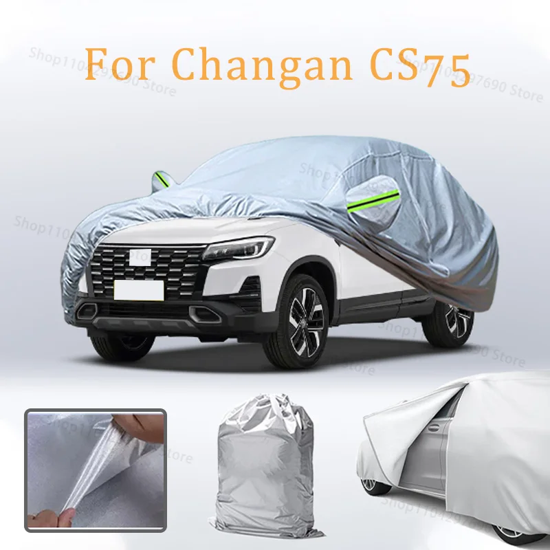 

Car Cover Custom Fit For Changan CS75 Waterproof All Weather for Automobiles Full Exterior Cover Sun Rain Snow Protector