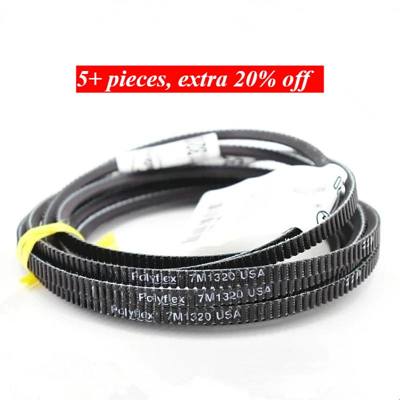 7M1220 7M1250 7M1280 POLYFLEX BELTS Sander Motor 3d Printer Tools Machine Variator Lathe Polyurethane Wide-angle Belts
