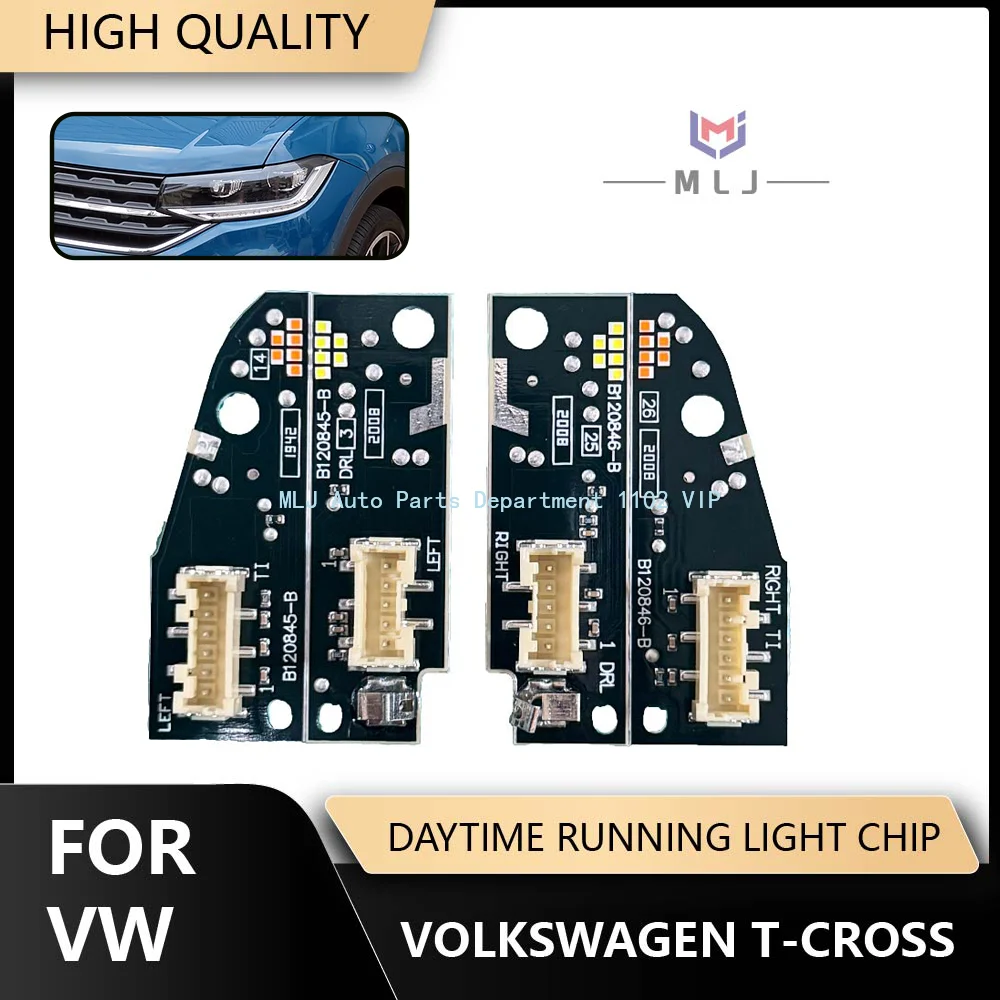 

Новые светодиодные модули дневных ходовых огней (ДХО) и указателей поворота (левый и правый) для VW T-CROSS B120845-B B120846-B, белые, 2GM.998.478 2GM.998.479