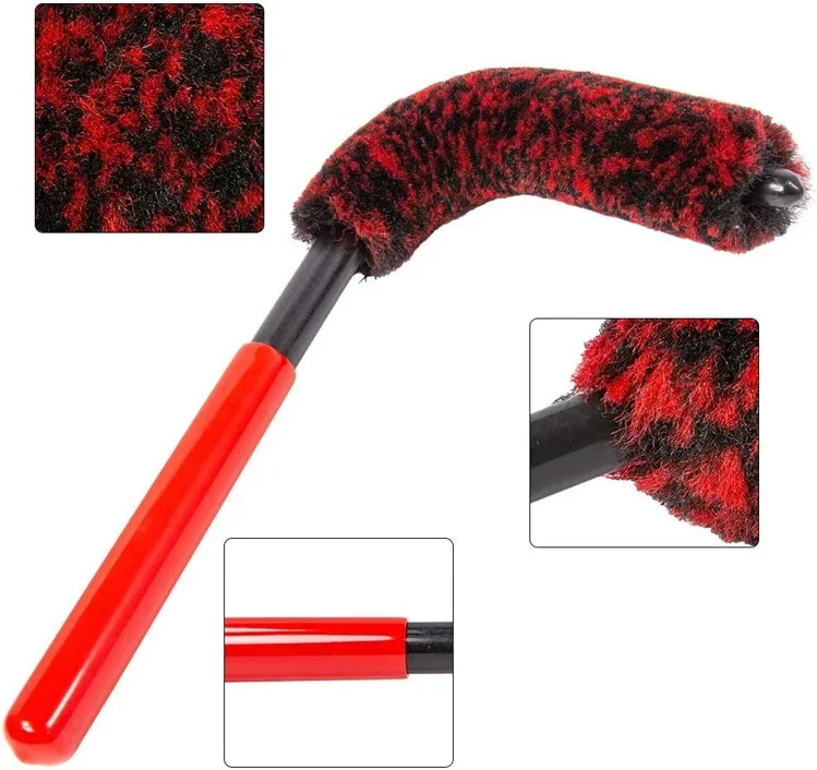 New Car Wheel Brush Cleaning Steel Rim Tire Car Washing Tool Bendable Cleaning Brush  Car Cleaning Tools Detailing Automobile