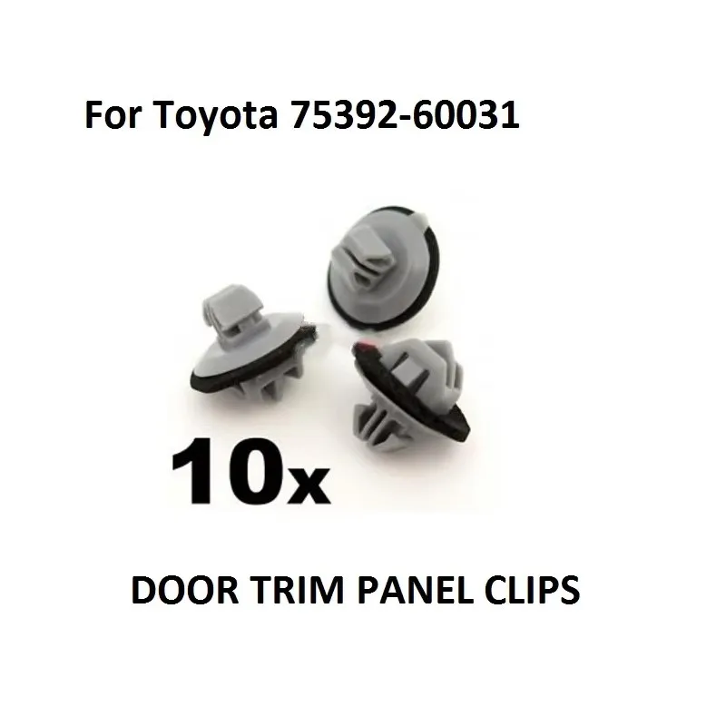 x10 For Toyota Land Cruiser Prado & GX470 Exterior Side Moulding Clips- 75392-60031 New