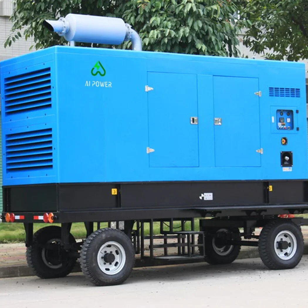 portable mobile generator diesel 20kw 24kw 30kva 40kw 50kva trailer mounted diesel generator price in china