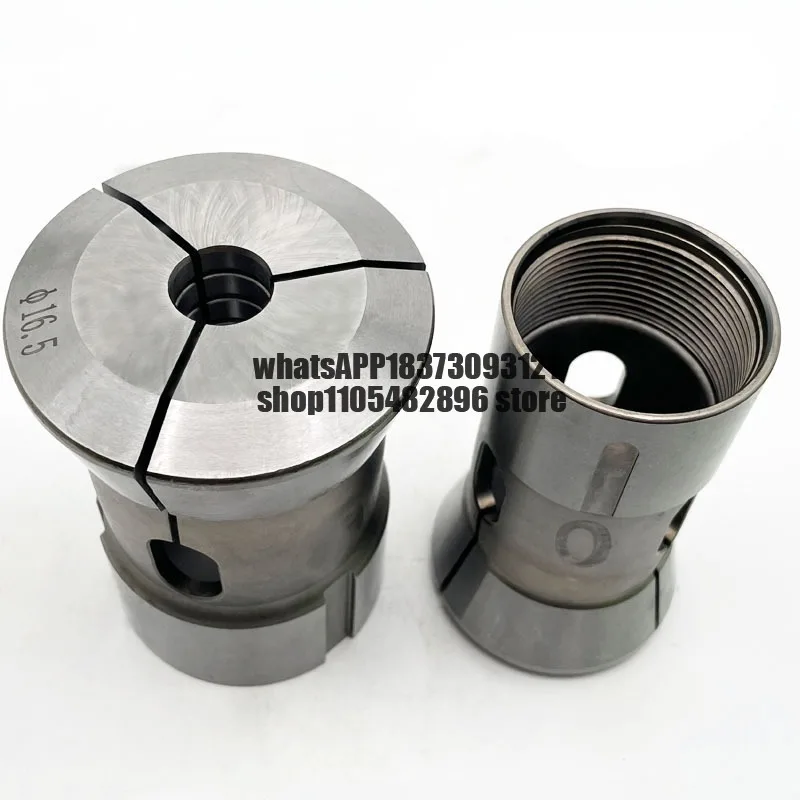 Numerical control lathe outer clamp head collet rear pull spring clamp