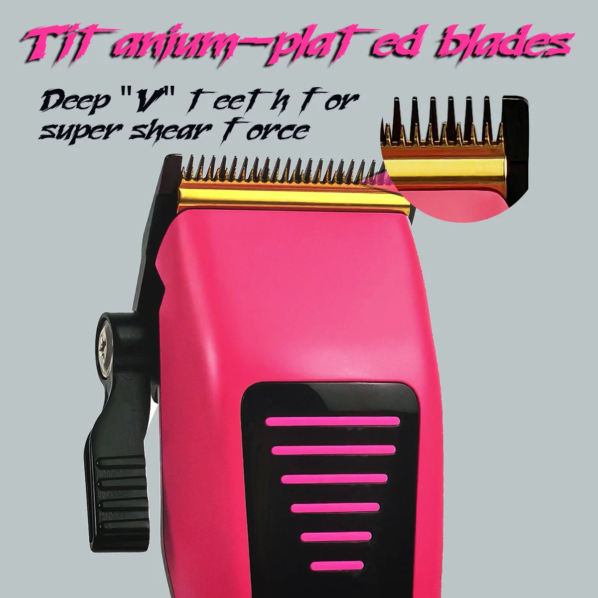 HJP D10 7000rpm 1800mAh Professional Men's Hair Trimmer 0 Distance DLC Blade High Speed Low Noise Hair Clipper for Barber