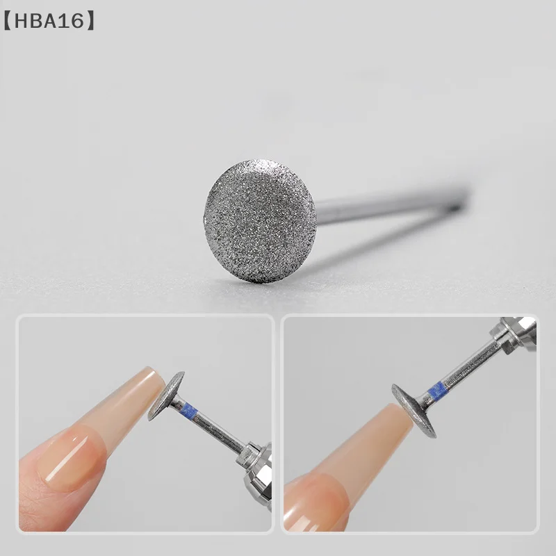 [-HBA16」 3 قطعة الصحن الطائر رأس مطحنة المحمولة طلاء الأظافر أدوات تلميع الأظافر إزالة الجلد الميت إزالة الأظافر دريل