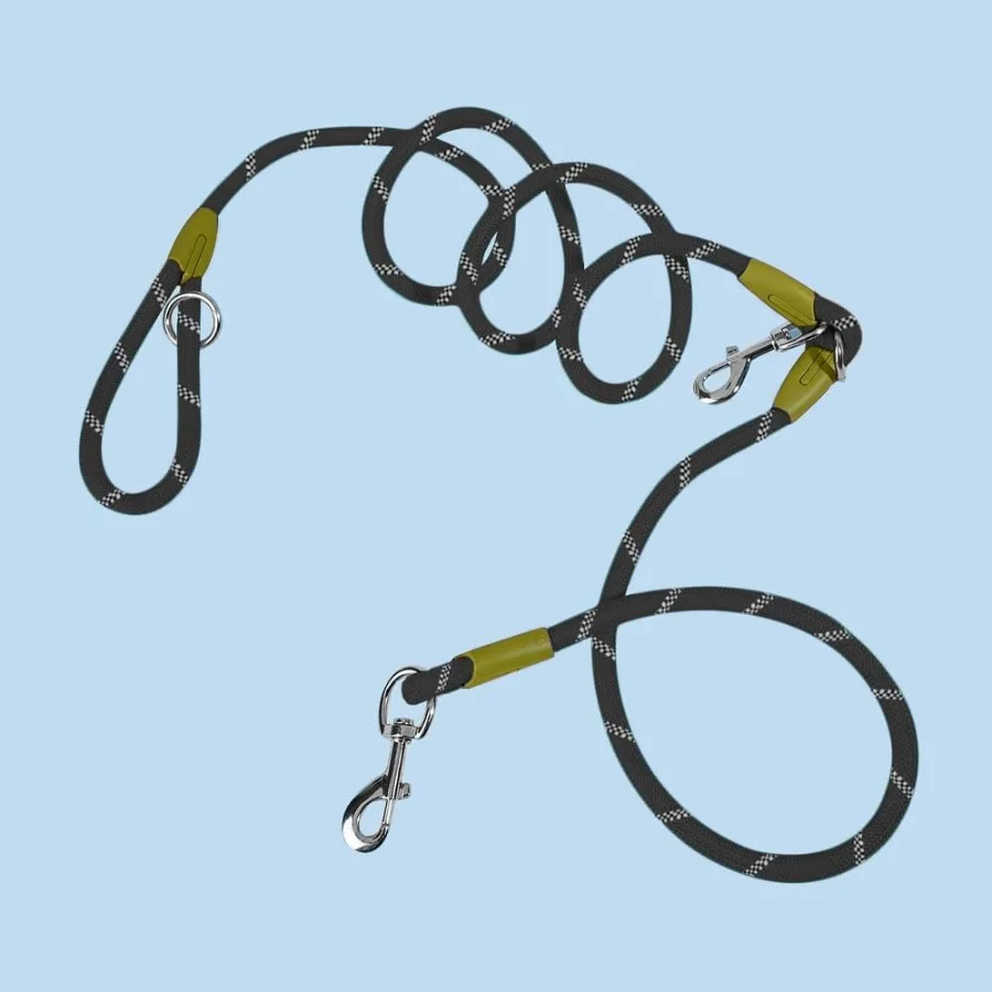 الأيدي الحرة الكلب المقود Crossbody الكلب تشغيل المقود Handree حبل الحيوانات الأليفة للمشي التدريب الثقيلة عاكس الحيوانات الأليفة المشي حزام Bl