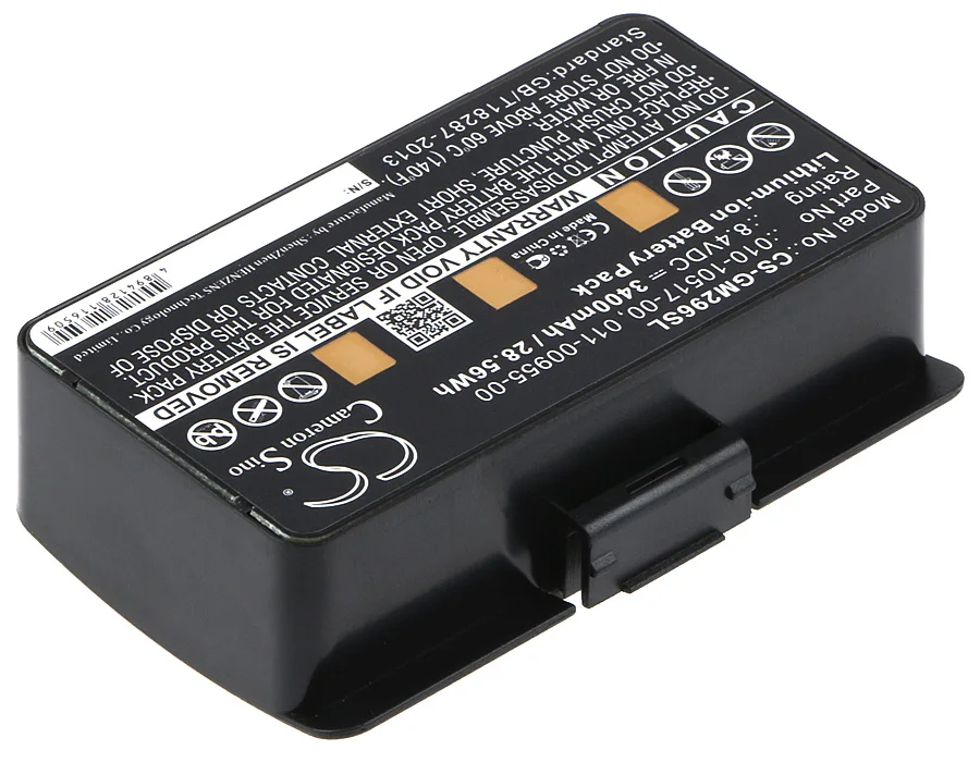 Replacement Battery for Garmin  010-00543-00, 100054300, 3580100054300, EGM478, GPSMAP 276, GPSMAP 276c, GPSMAP 296