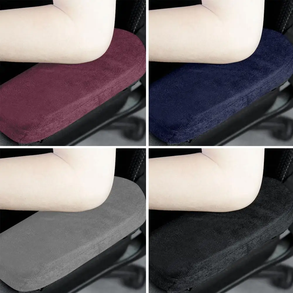 Armrest Pad Memory Foam Armrest Cushion Pad for Office Chair Comfort Support Soft Elbow Pillow for Home or Work Single Black Arm