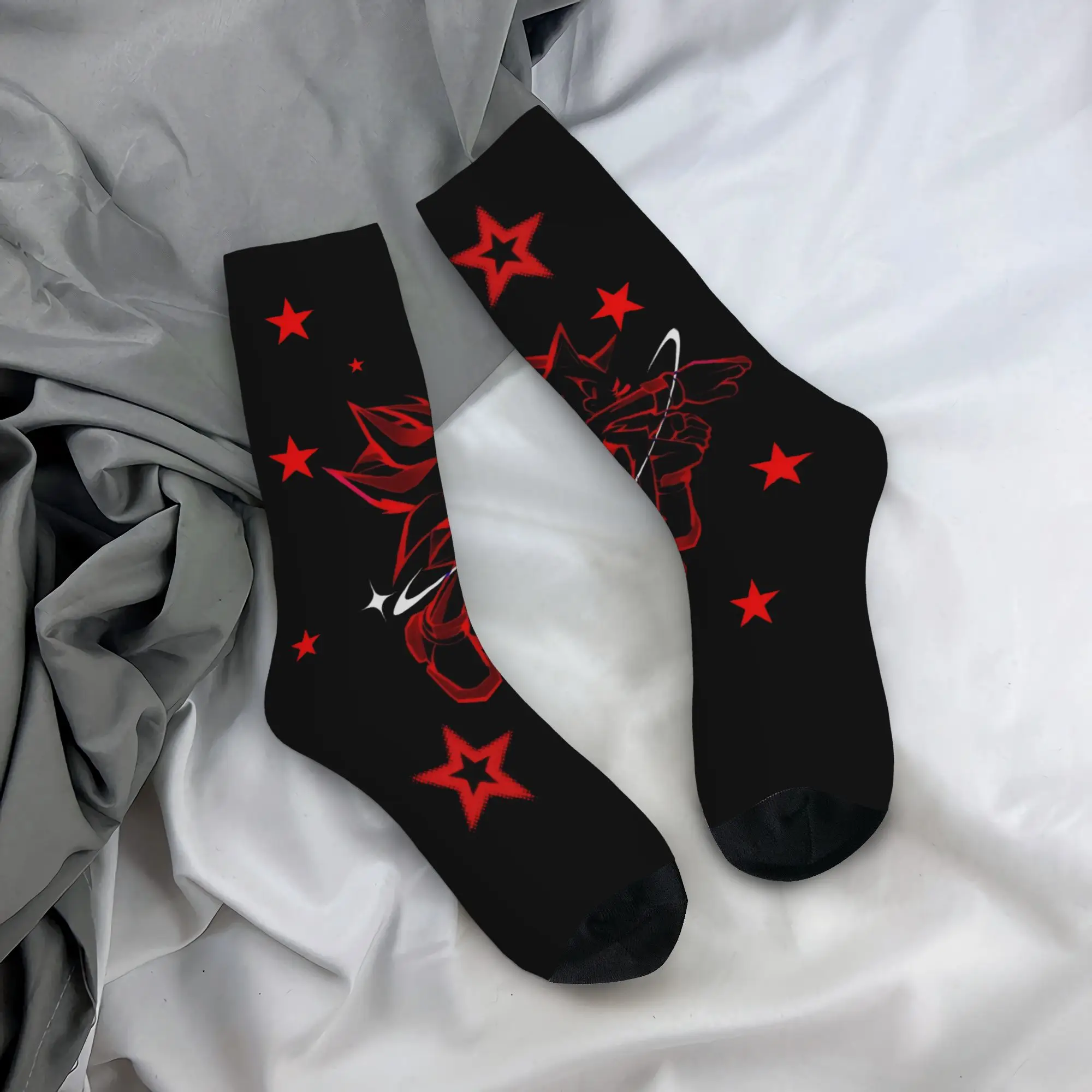 Autumn Winter Funny Men's Women's S-Shadow The Hedgehogs Socks  Breathable Middle Tube Socks