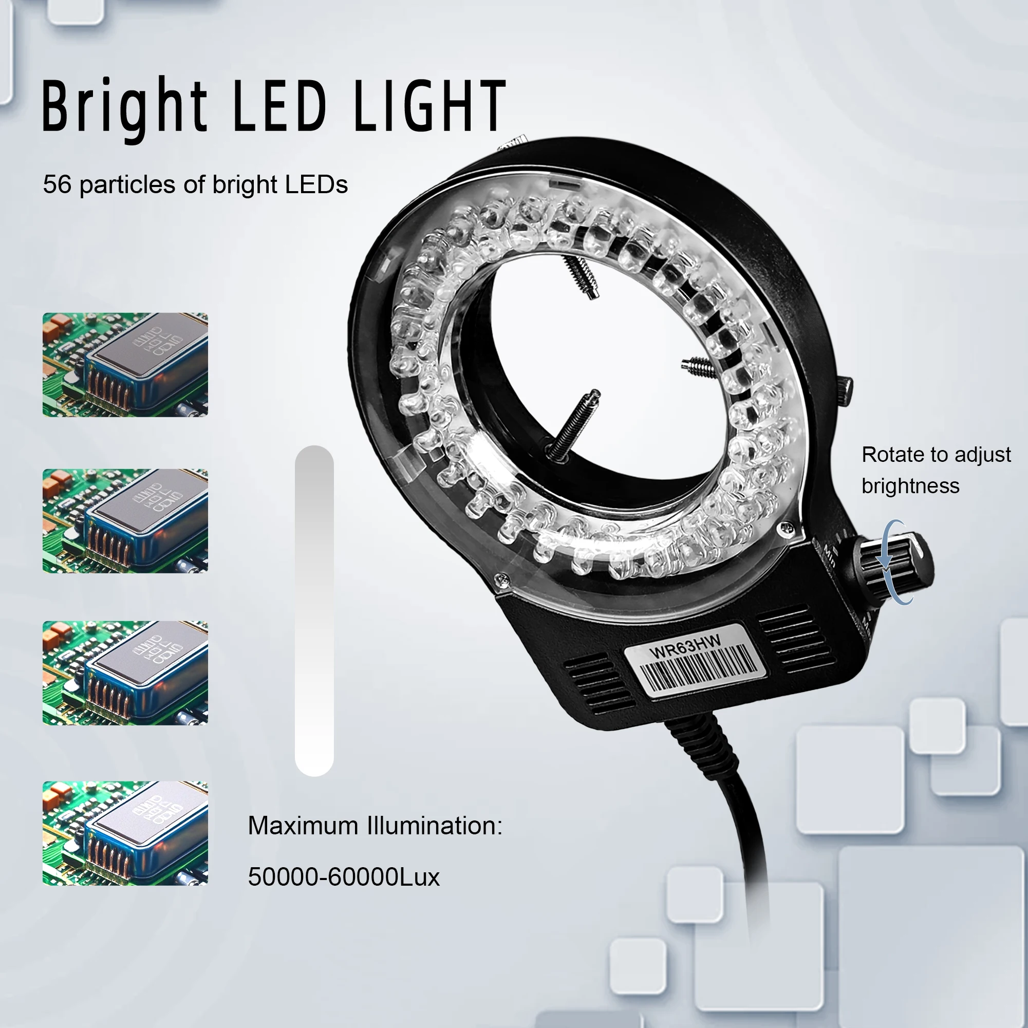 NICE-POWER Digital Microscope 13MP 4K 1080P VGA Industrial Camera 150X Zoom Lens Stand Soldering for Electronics Repair