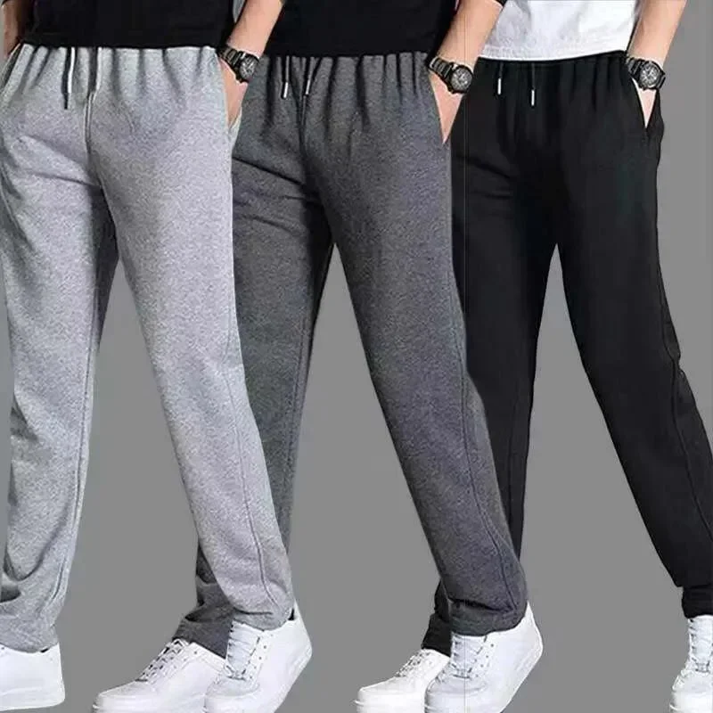 2023 Spring Autumn Joggers Men Jogging Sweatpants Sportswear Knit Tracksuit Sports Pants Trousers Oversize Wide Leg Clothing