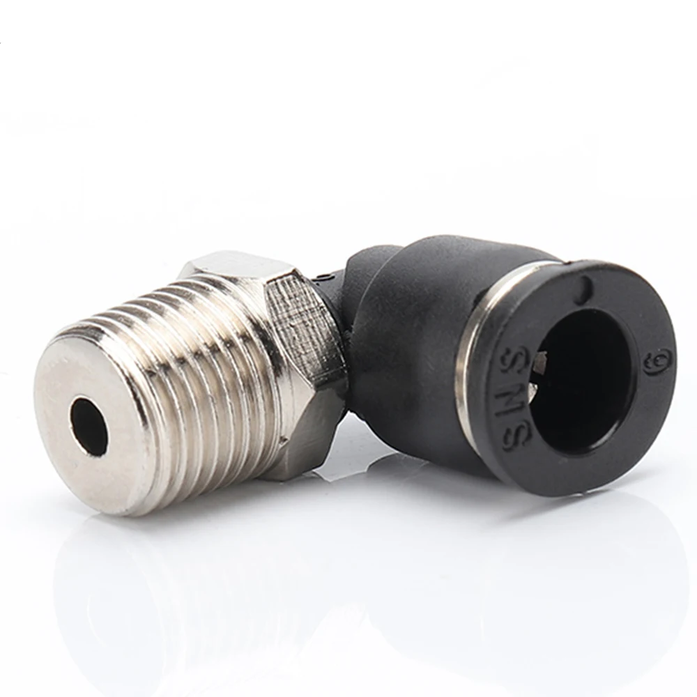 Pneumatic Quick Connector mini-connector PL Pipe Hose 3mm 4mm 5mm External Thread M3 M4 M5 M6 L-shaped PL3-M3 PL4-M6 PL5-01
