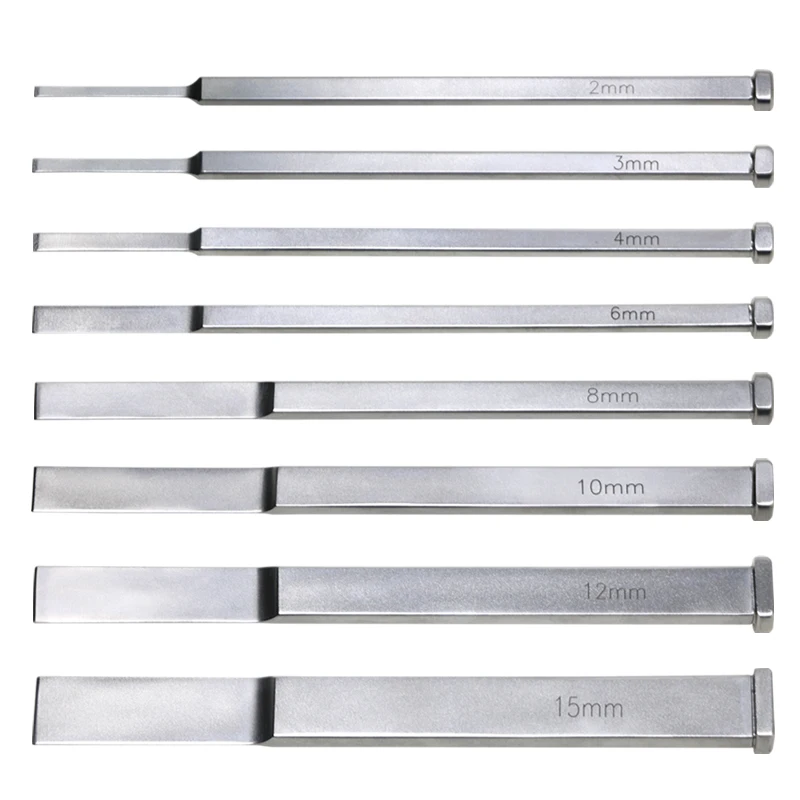 

GREATLH 150mm Length Bone Osteotome Bone Chisel Thin Type Stainless Steel Osteotomes Chisels Orthopedic Tool
