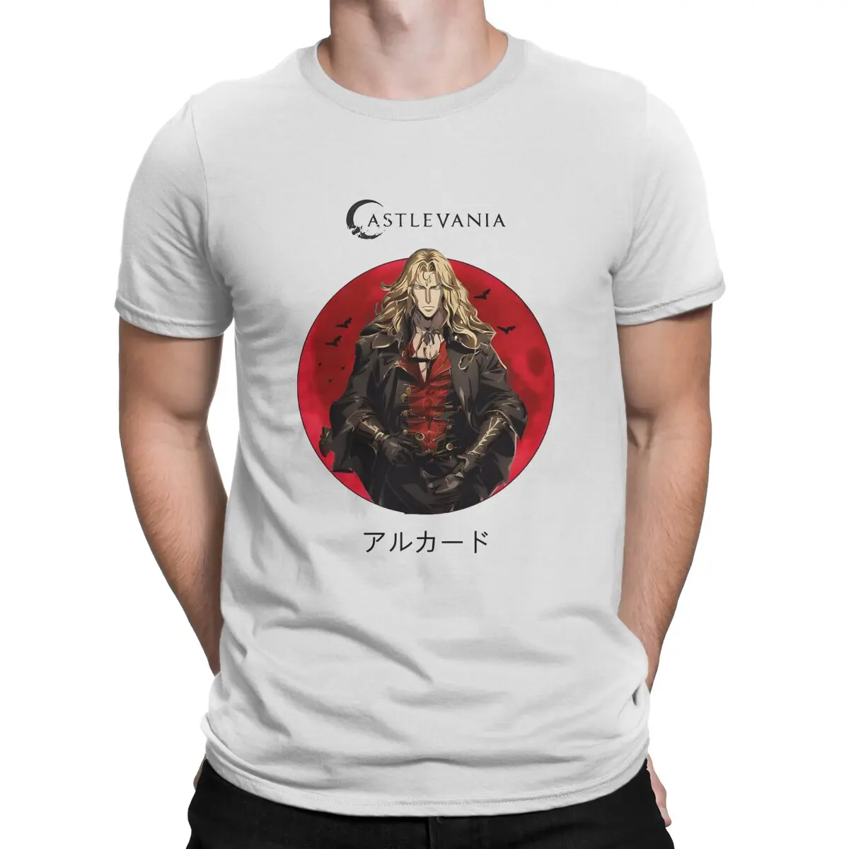 Men's T-Shirts Castlevania Alucard Funny Pure Cotton Tees Short Sleeve Castlevania T Shirts O Neck Clothes Birthday Present