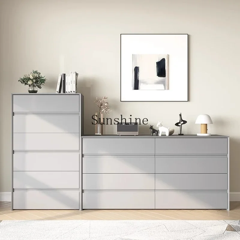 Italian solid wood five buckets simple living room against the wall storage modern bedroom special storage drawer cabinet  FT