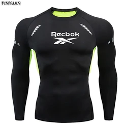 Camiseta esportiva de treinamento fitness masculina, secagem rápida, respirável, elasticidade super forte, manga longa e curta, ajuste fino