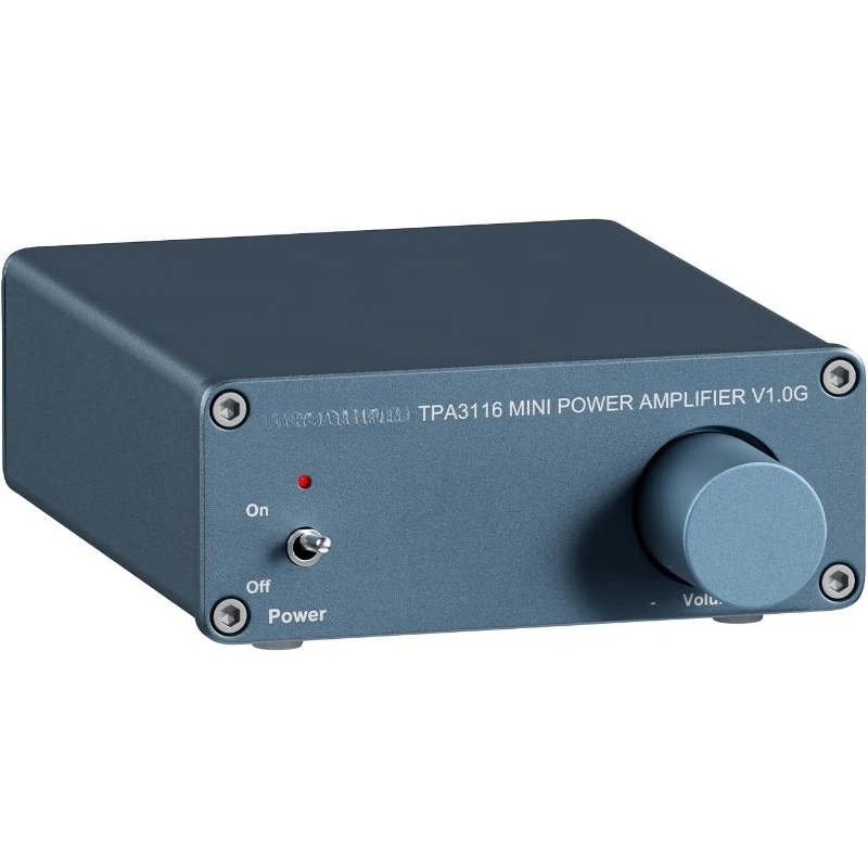 

V1.0G 2 Channel Class D Mini Stereo Amplifier for Home Speakers TPA3116 50W x 2 with Power Supply