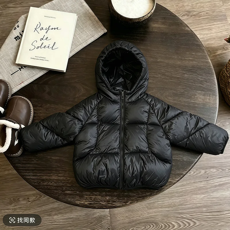 Neue Daunenjacke im koreanischen Stil für Babys von 2-6 Jahren, Winterjacke für Mädchen, Babykleidung für Jungen, leichte warme Baumwolljacke mit Kapuze. – Detail 15
