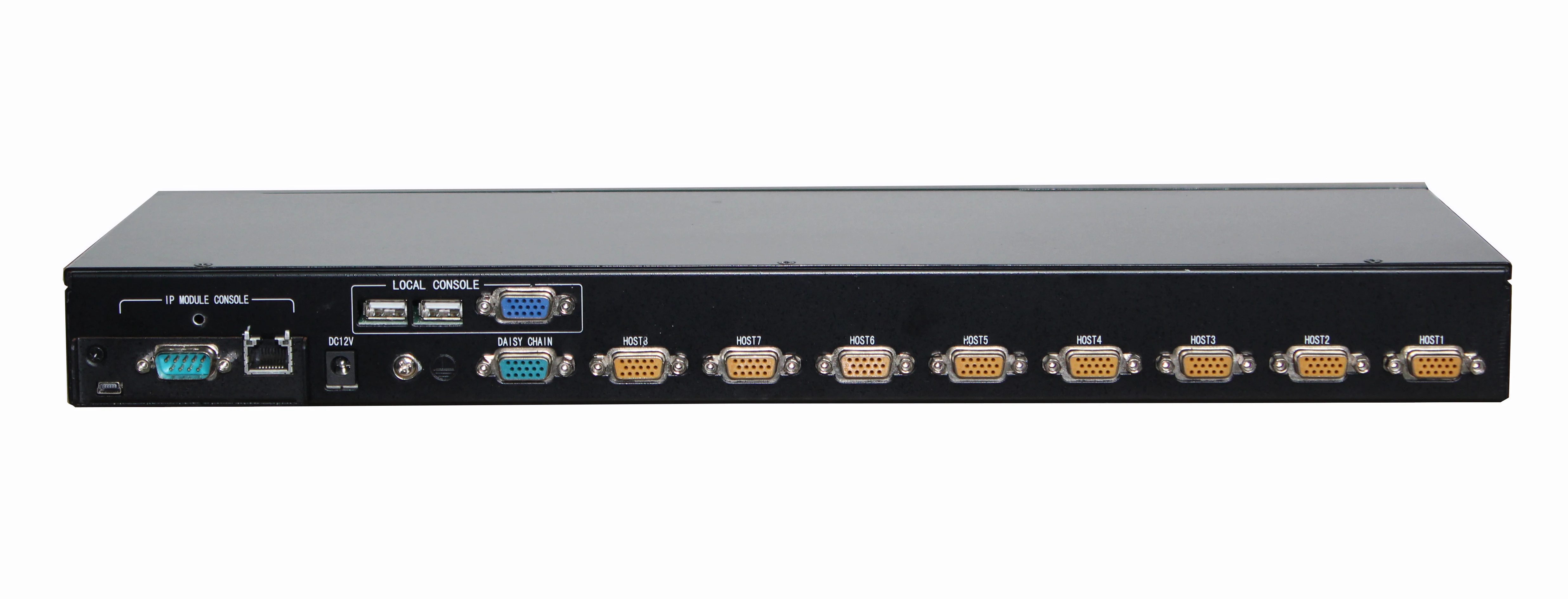 Switch KVM IP CAT5 a 8 porte/16 porte /32 porte Supporto interfaccia RJ-45 console locale USB+VGA e switch KVM DDC2B