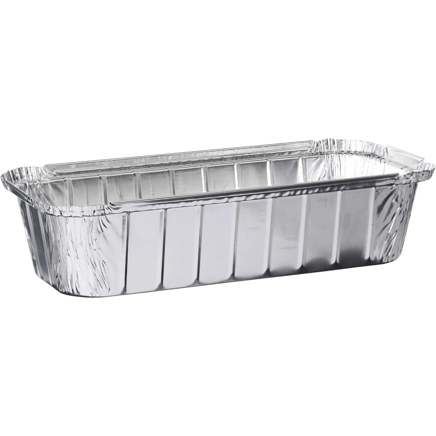 

[3 Lb 50 Pack Disposable Loaf Pans Aluminum Tin Foil Meal Prep Bakeware - Cookware Perfect 3 Pound 11'' X 5'' X 2.75''