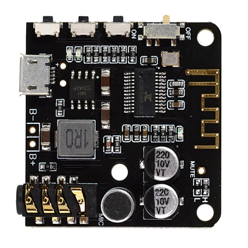 BT5.0 PRO Audio Module MP3 Audio Decoder Board with Mic Lossless Car Speaker Audio Amplifier Board DIY Audio Receiver