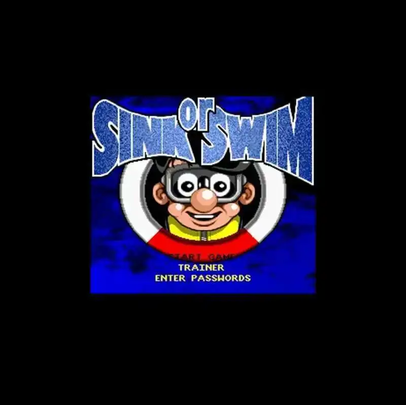 

Custom Sink or Swim NTSC 16 Bit Big Gray Game Card For 46Pin USA Game Players