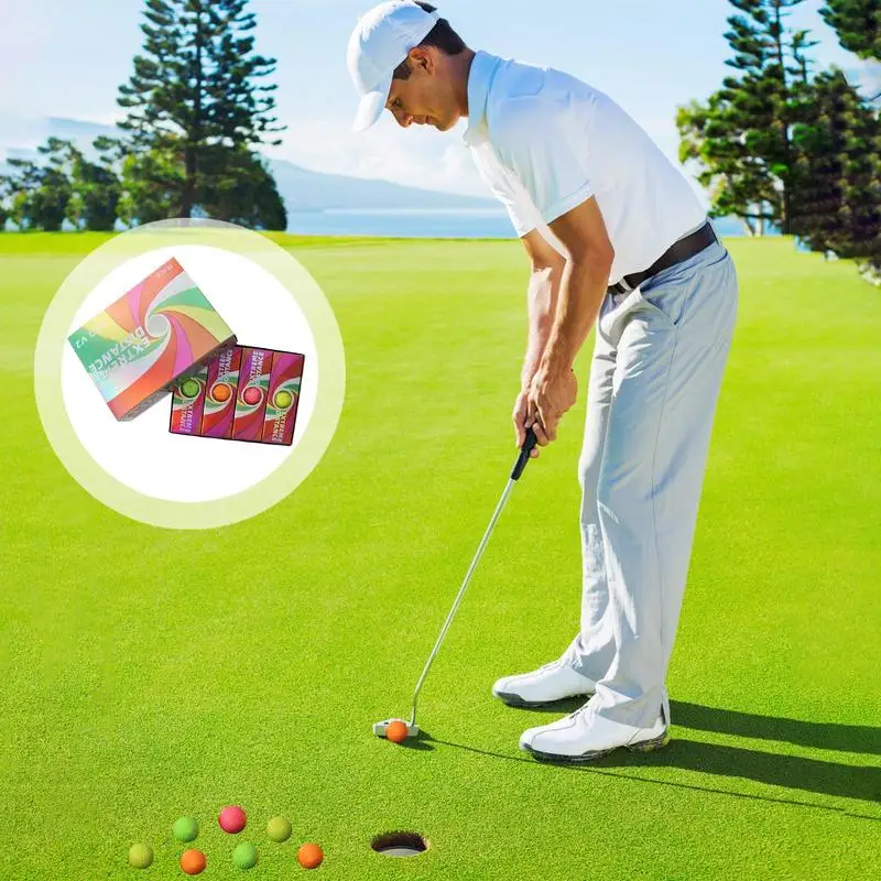 Golf Training Balls 12X High Standard Design Practicing Tool Golf Match Balls Golf Double Deck Ball Double Layer Golf Ball