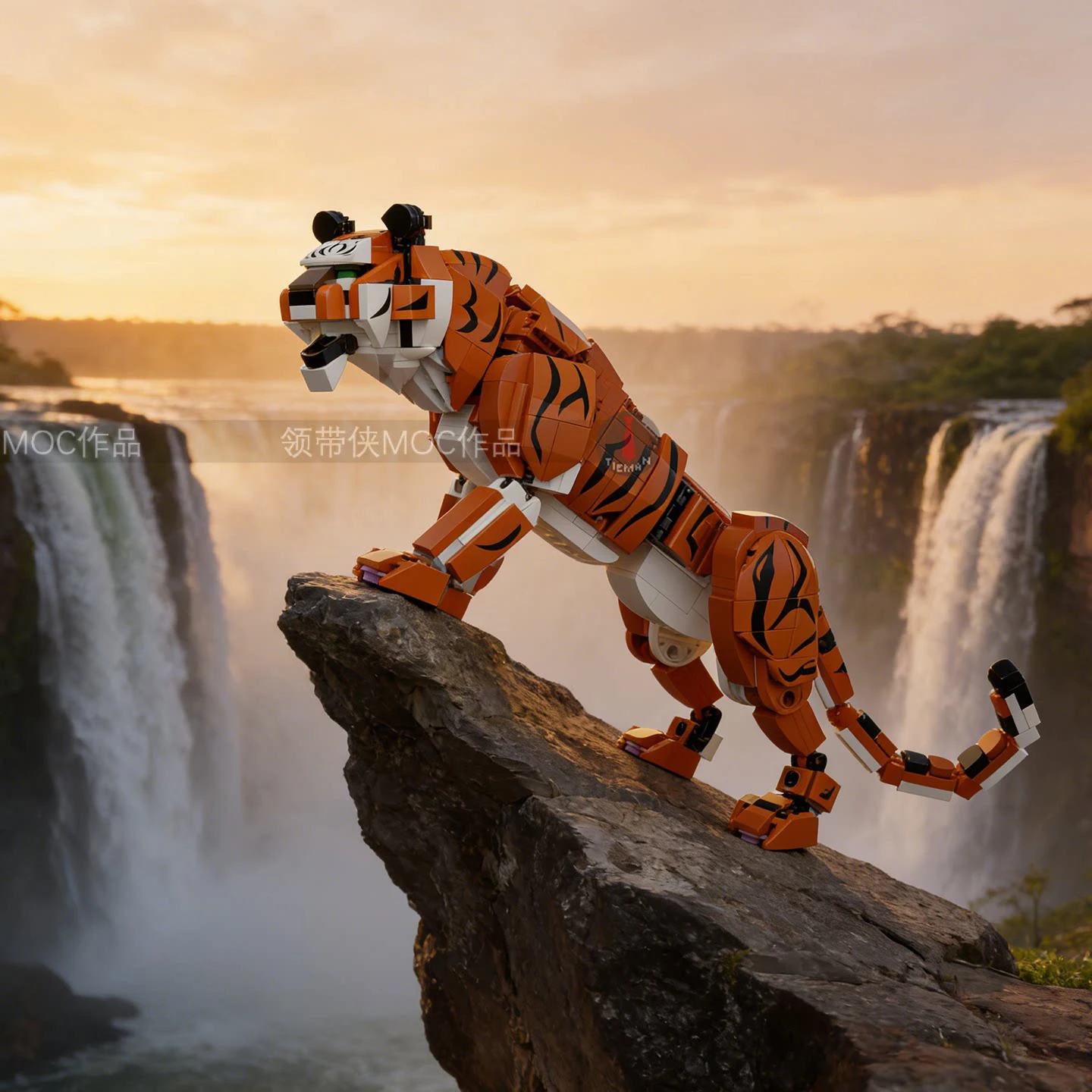 

MOC Animals Figure Building Blocks Simulation Tigers Leopards Wolf Figure 3D Puzzle Toys For Children Antistress Assembly Bricks