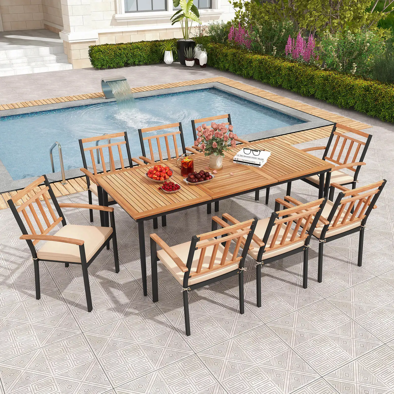 9 PCS Patio Dining Set 79