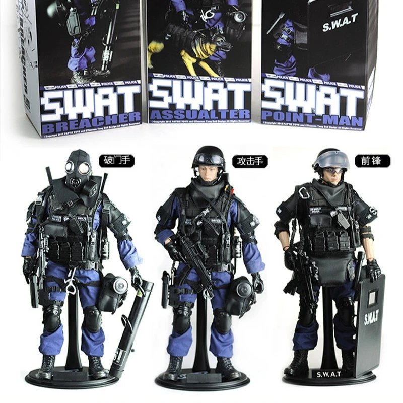 1/6 Kadhobby Technologia Symulacji Militarna Figurka Ruchoma Z Ruchomymi Stawami Figurki Akcji Żołnierz Swat Model Zestaw Ozdoba Zabawki dla Chłopców Prezenty