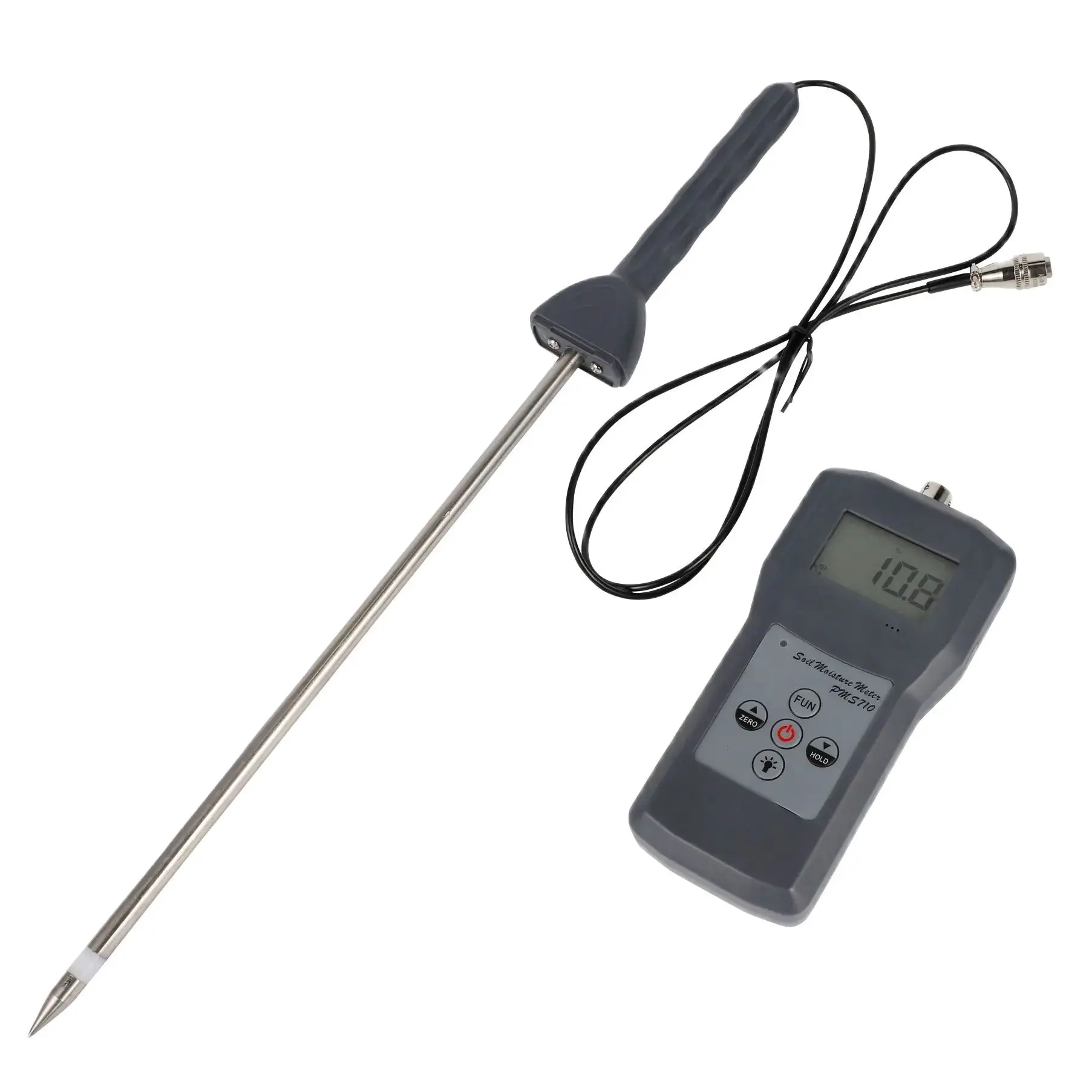 PMS710 Portable Digital Soil Moisture Meter Probe Moisture Analyzer for Concrete, River Sand, Soil, Gypsum Powder