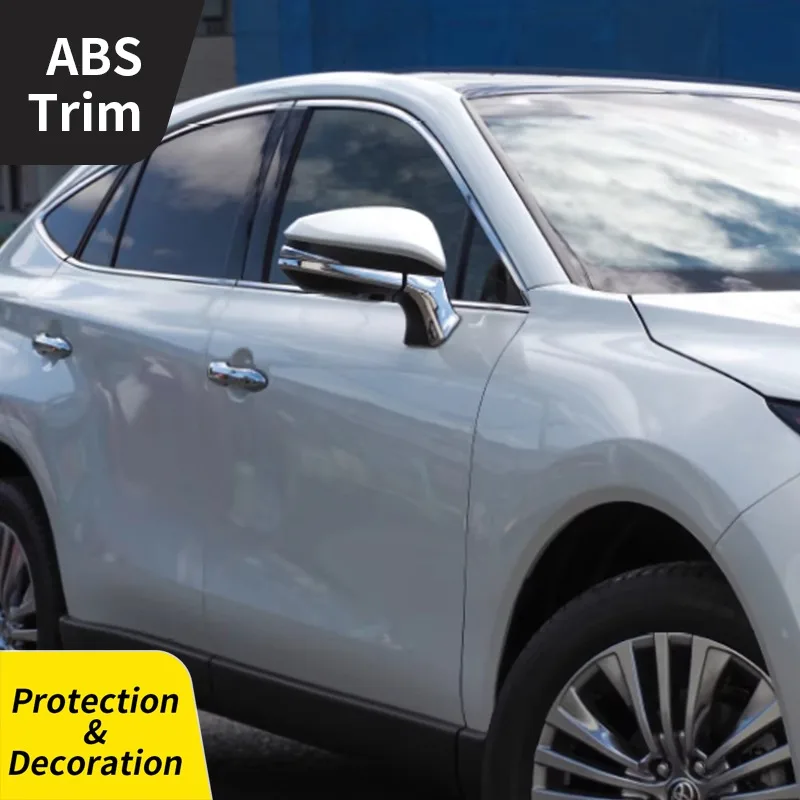 

4 шт., хромированная накладка на зеркало заднего вида из АБС-пластика для Toyota Harrier Venza XU80 2020 2021, автомобильные аксессуары