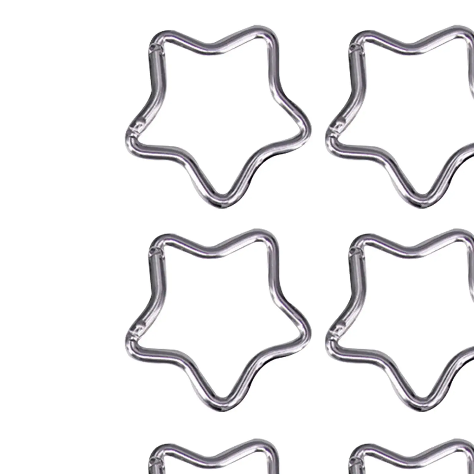 Compact Aluminum Alloy Small Carabiner Keychain Five Pointed Star-shaped Metal Hook for Keys Bags Outdoor Use
