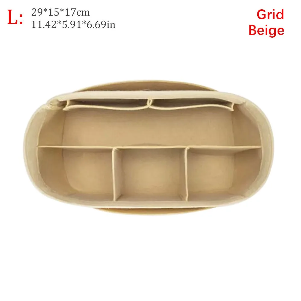 

For Longchamp Durable Felt Handbag Insert Bag Storage Organization Purse Liner Bag Support Portable Bag Organiser