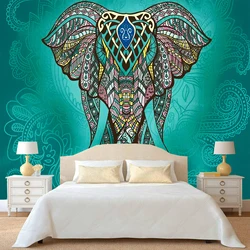 Mandala Pattern Indian Tapestry Wall Hanging Decor Bohemian Art Psychedelic Elephant Tapestries Beach Towel Wll Travel Blanket