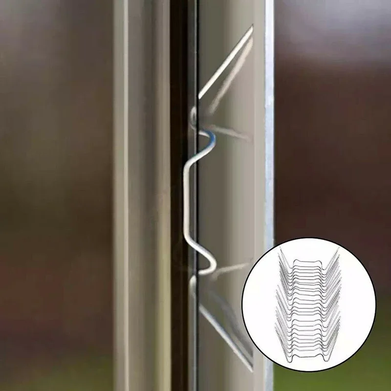 30Pcs/60Pcs Beglazing Kas Glas Overlap Clips Bevestigingsklem Tool W/Z Type Rvs Kas fixing Tool