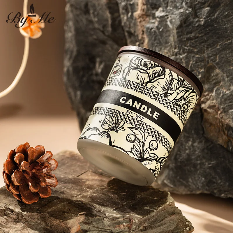 النمط التقليدي مع غطاء كوب الشمع. سلسلة القهوة الشموع المعطرة. شمع الصويا. شموع داخلية خالية من الدخان. مجموعة هدايا رفيق. #3