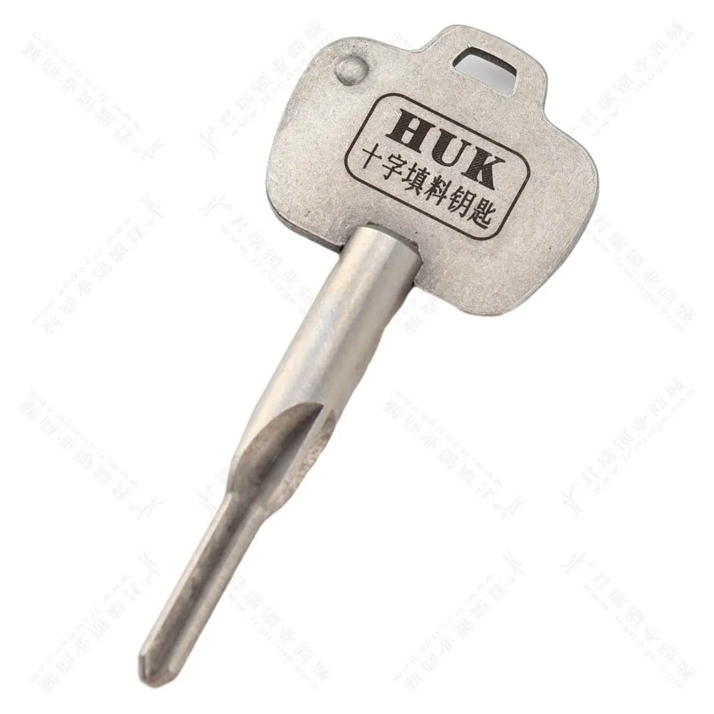 HUK Cross Key Master Cross Key Stainless Stell Cross-filled Key Locksmith Key for Lock Multifunction Pick