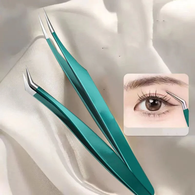 스테인리스 스틸 눈썹 족집게 세트 메이크업 도구 속눈썹 제거용 오래 지속되는 녹 방지, 이식용 족집게, 깃털 집게